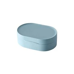 Travel Soap Container Multifunctional Travel Sealed Waterproof Soap Box With Cover Portable Soap Dishes Bright PP Material (Color : Blue)