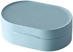 Travel Soap Container Multifunctional Travel Sealed Waterproof Soap Box With Cover Portable Soap Dishes Bright PP Material (Color : Blue) -Wilton Shop 214Ah2QcapL. AC