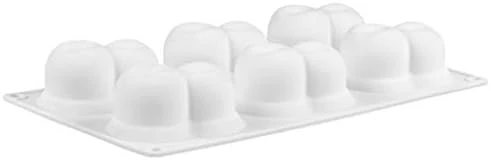 Silicone Fondant Chocolate Baking Mould Tool Bakeware With Lids Set(White) 6 Silicone Fondant Chocolate Baking Mould Tool Bakeware With Lids Set(White) - Image 4