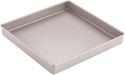 11-Inch Baking Sheet Pan, Non-Stick Square Jelly Roll Bakeware For Oven Roasting Meat Bread Battenberg Pizzas Pastries 11.2" X 11.2" X 1.4" (Champagne Gold) -Wilton Shop 216GHmP4gL. AC