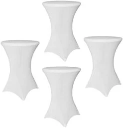 2 Pack Spandex Table Covers, Cocktail Fitted Tablecloths, Round Highboy Stretch Table Cloths For Party, Wedding, Birthday, Banquet, Vendors,Bistro Table,White, 30"-32" Diameter X 40"-43" Height 24 2 Pack Spandex Table Covers, Cocktail Fitted Tablecloths, Round Highboy Stretch Table Cloths For Party, Wedding, Birthday, Banquet, Vendors,Bistro Table,White, 30"-32" Diameter X 40"-43" Height -Wilton Shop 217wxn0HQ6L. AC