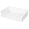 27 X 18 X 6 Inch Proofing Boxes, 10 Rectangle Dough Boxes - Stackable, Dishwasher-Safe, White Plastic Pizza Dough Boxes, Durable, Lids Sold Separately -Wilton Shop 219NkAkb3dL