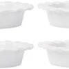 15270 Fiddle And Fern Ruffle Mini Pie Plates, Set Of 4, 5-inch Diameter, White 2 15270 Fiddle And Fern Ruffle Mini Pie Plates, Set Of 4, 5-inch Diameter, White -Wilton Shop 219U34IIEsL