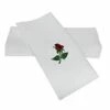 Dinner Napkins – Decorative Napkins – Cloth Like & Disposable – Elegant & Durable – Soft & Absorbent – LARGE 19”x17” – Packaged For Easy Storage – Box Of 60 – By SimuLinen (Single Rose) -Wilton Shop 219VBcuuQ4L