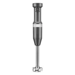 KitchenAid Variable Speed Corded Hand Blender - KHBV53, Matte Charcoal Grey, 8 In & 6 Speed Hand Mixer With Flex Edge Beaters - KHM6118
