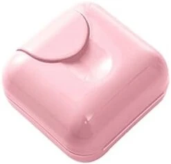 Drainage Soap Box Portable Travel Handmade Soap Box Soap CaseWaterproof Leakproof Soap Box With Lock Box Cover Storage Container (Color : Pink) -Wilton Shop 21A3nPXsq4L. AC