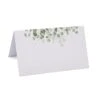 100 Pack Eucalyptus Greenery Place Cards Green Leaves Seating Name Card Wedding Table Setting Folded Tent Cards For Baby Shower Dinner Weddings Reception Tables Placement Party Decorations 2" X 3.5" -Wilton Shop 21D9xlVtMtL