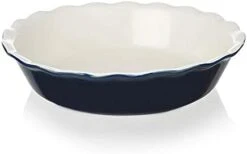 Ceramic Pie Pan For Baking, 10 Inches Round Baking Dish For Dinner, Non-Stick Pie Plate With Soft Wave Edge For Apple Pie, Pumpkin Pie, Pot Pies (White) 31 Ceramic Pie Pan For Baking, 10 Inches Round Baking Dish For Dinner, Non-Stick Pie Plate With Soft Wave Edge For Apple Pie, Pumpkin Pie, Pot Pies (White) -Wilton Shop 21DN7NV4rHS. AC