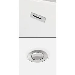 Sara 63 Inch Freestanding Bathtub In White With Floor Mounted Faucet, Drain And Overflow Trim In Polished Chrome -Wilton Shop 21Dw6G4MPHS