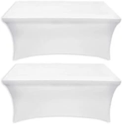 - 2 Pack, 6FT Stretchable Table Covers - Tight Fit Washable And Wrinkle Resistant Spandex Tablecloths, Ideal For Both Indoor And Outdoor Events And Parties -Wilton Shop 21FP23vVzL. AC