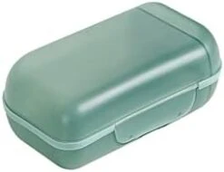 Soap Tray Travel Soap Box With Lid Dormitory Bathhouse Sealed Portable Creative Soap Box Multi-Function Storage Box Portable Soap Dishes (Color : Green) -Wilton Shop 21KR yy8MaL. AC