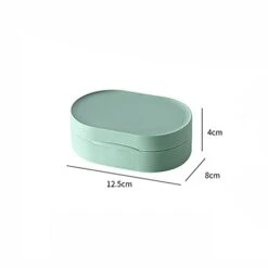 Travel Soap Container Multifunctional Travel Sealed Waterproof Soap Box With Cover Portable Soap Dishes Bright PP Material (Color : Blue) -Wilton Shop 21L2bG5NwJL