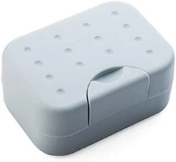 Portable Soap Box Waterproof Leakproof Soap Case Dish Soap Box With Lid Soap Container For Travel Kitchen Bathroom Accessories (Color : Blue Soap Box, Size : One Size) -Wilton Shop 21MQh0b8cXL. AC
