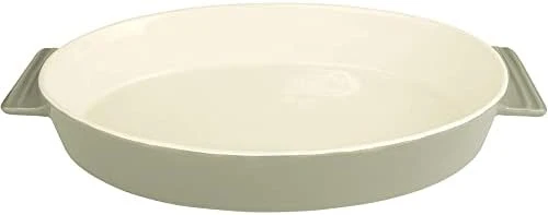 Stoneware Oval Baking Dish, 14x9.5x2.5, White 6 Stoneware Oval Baking Dish, 14x9.5x2.5, White - Image 4