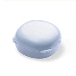 Drainage Soap Box Soap Box Plastic Portable Cases Travel Solid Holder Eco-Friendly Soap Dish Soap Container Bathroom Products (Color : Blue)