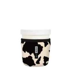 Tub Sok Reusable Neoprene Insulated Sleeve For Ice Cream Tubs (Cow Print, Fits Tapered Ice Cream Pints)