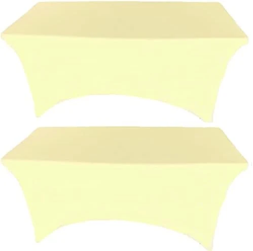 2 Pack 6FT Hunter Green Spandex Tablecloth Stretch Fitted Table Cover For Rectangular Table Event, Wedding, Banquet And Parties 9 2 Pack 6FT Hunter Green Spandex Tablecloth Stretch Fitted Table Cover For Rectangular Table Event, Wedding, Banquet And Parties - Image 7