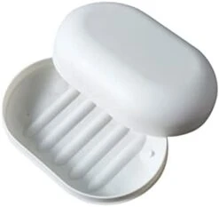 Drainage Soap Box Travel Portable Soap Box Bathroom Soap Dishes Case Easy To Carry Home Shower Outdoor Hiking Camping Soap Holder Container (Color : Dark Blue) -Wilton Shop 21O SwojLaL. AC