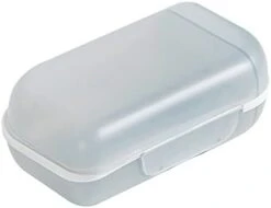 Soap Container Portable Soap Dishes Case Durable Plastic Sealed Travel Washing Soap Box With Lid Bathroom Gadget Slip-Proof Soap Case (Color : Red) -Wilton Shop 21O ehl1jdL. AC 1