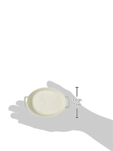 Stoneware Oval Baking Dish, 14x9.5x2.5, White 4 Stoneware Oval Baking Dish, 14x9.5x2.5, White - Image 2