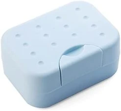 Portable Soap Box Waterproof Leakproof Soap Case Dish Soap Box With Lid Soap Container For Travel Kitchen Bathroom Accessories (Color : Blue Soap Box, Size : One Size) -Wilton Shop 21VelvQV7lL. AC