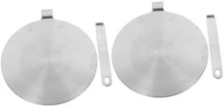 3pcs Stainless Steel Heat Conduction Plate Induction Cooker Heat Conduction Plate Handle Silver -Wilton Shop 21XtAAzLUL. AC