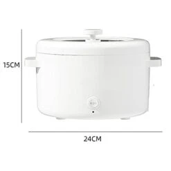 HEIMP Glass Cooking Pot Multifunctional Electric Cooking Pot Dormitory Household Small Electric Pot All-in-one Electric Fried Noodles Hot Pot Soup Pot -Wilton Shop 21ZiXsvTJtL