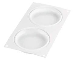 Silikomart "Kit Tarte Ring 120": 2 Silicone Molds, Each With 2 Cavities, Each Cavity 4.13 Inch Diameter X 0.66 Inch High, Plus 4 Heat-Resistant Perforated Plastic Cutting Rings 16 Silikomart "Kit Tarte Ring 120": 2 Silicone Molds, Each With 2 Cavities, Each Cavity 4.13 Inch Diameter X 0.66 Inch High, Plus 4 Heat-Resistant Perforated Plastic Cutting Rings -Wilton Shop 21bmu5lOC5L