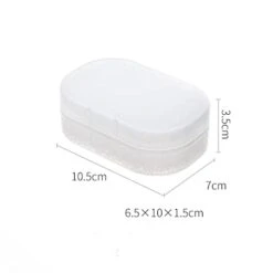 AKAAYU Drainage Soap Box Travel Soap Holder, 1PC Portable Plastic Soap Dish Soap Saver For Camping Gym Travel (White) 9 AKAAYU Drainage Soap Box Travel Soap Holder, 1PC Portable Plastic Soap Dish Soap Saver For Camping Gym Travel (White) -Wilton Shop 21byH1MDFbL