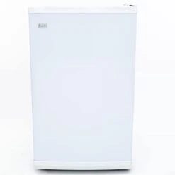 Avanti VF306 Compact Upright Freezer With 3 Metal Shelves, Adjustable Temperature Control, Flush-Back Design Perfect For Homes, Garages, Basements, White