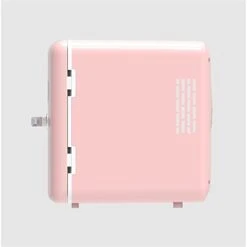 FRIGIDAIRE Portable Retro 6-can Mini Fridge, Pink - EFMIS137-PINK, Liters -Wilton Shop 21erQaISQlL