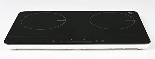 2 Burner Double Dual 24 Inch Induction ULTRA SLIM Electric Stove Top Ceramic Cooktop White 120V 1800W IN-DD18-120S 6 2 Burner Double Dual 24 Inch Induction ULTRA SLIM Electric Stove Top Ceramic Cooktop White 120V 1800W IN-DD18-120S - Image 4
