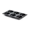 Lekue 0620406N01 Doughnut Silicone Mould 6 Cav. Black