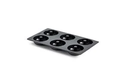 Lekue 0620406N01 Doughnut Silicone Mould 6 Cav. Black
