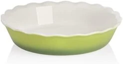 Ceramic Pie Pan For Baking, 10 Inches Round Baking Dish For Dinner, Non-Stick Pie Plate With Soft Wave Edge For Apple Pie, Pumpkin Pie, Pot Pies (White) 25 Ceramic Pie Pan For Baking, 10 Inches Round Baking Dish For Dinner, Non-Stick Pie Plate With Soft Wave Edge For Apple Pie, Pumpkin Pie, Pot Pies (White) -Wilton Shop 21ilZQzM JL. AC