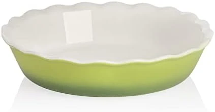 Ceramic Pie Pan For Baking, 10 Inches Round Baking Dish For Dinner, Non-Stick Pie Plate With Soft Wave Edge For Apple Pie, Pumpkin Pie, Pot Pies (White) 11 Ceramic Pie Pan For Baking, 10 Inches Round Baking Dish For Dinner, Non-Stick Pie Plate With Soft Wave Edge For Apple Pie, Pumpkin Pie, Pot Pies (White) - Image 9
