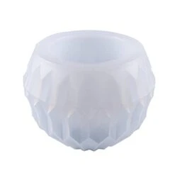 Candle Holder Mould DIY Embossed Silicone Table Indoor Romantic Flower Pot Mould 3