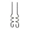 Ninja XSKDOUGHHK Foodi Dough Hooks For Power Mixer System (CI100 Series), Stainless Steel