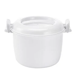 Mini Microwave Steamer Microwave Rice Cooker Food Steamer Pot Steam Container Steamer Cooker With Lid Portable Microwave Cookware For Rice Vegetables 18x18x15cm