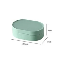 Soap Box Multifunctional Travel Portable Sealed Waterproof Soap Box With Lid, Home Countertop Soap Box (Color : Blue) -Wilton Shop 21r8fV5b5uL