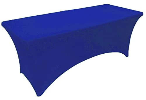 6ft Royal Blue Stretch Spandex Table Cover Tablecloth For Rectangular Fitted Folding Table 3 6ft Royal Blue Stretch Spandex Table Cover Tablecloth For Rectangular Fitted Folding Table
