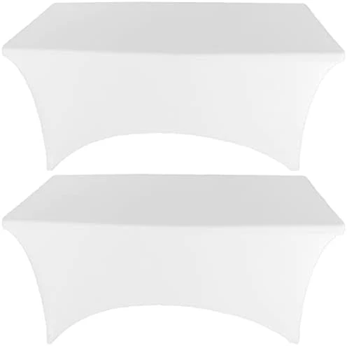 2 Pack 6FT Hunter Green Spandex Tablecloth Stretch Fitted Table Cover For Rectangular Table Event, Wedding, Banquet And Parties 14 2 Pack 6FT Hunter Green Spandex Tablecloth Stretch Fitted Table Cover For Rectangular Table Event, Wedding, Banquet And Parties - Image 12