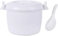 Renvena 2.6L Microwave Oven Rice Cooker Insulation Lunch Box Steamer Cooker With Lid White Medium One Size -Wilton Shop 21tRWOK8 FL. AC