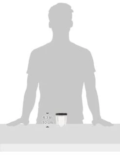 12 Oz Short Cup With Resealable Lid, 1 Count (Pack Of 1), Clear/Black -Wilton Shop 21yWIPy6CKL