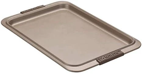 Advanced Nonstick Bakeware Cookie Pan Set/Baking Sheets With Silicone Grips, 11" X 17", Bronze 9 Advanced Nonstick Bakeware Cookie Pan Set/Baking Sheets With Silicone Grips, 11" X 17", Bronze - Image 7