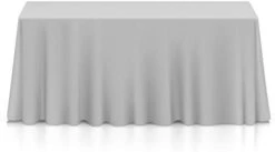 - 5 Premium 90" X 132" Tablecloths For Wedding/Banquet/Restaurant - Rectangular Polyester Fabric Table Cloths - White -Wilton Shop 31 YUtPXpWL. AC