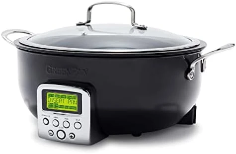 Greenpan Elite Essential Smart Electric 6QT Skillet Pot, Presets To Sear Saute Stir-Fry And Cook Rice, Healthy Ceramic Nonstick And Dishwasher Safe Parts, Easy-to-use LED Display, Ponderosa Pine 17 Greenpan Elite Essential Smart Electric 6QT Skillet Pot, Presets To Sear Saute Stir-Fry And Cook Rice, Healthy Ceramic Nonstick And Dishwasher Safe Parts, Easy-to-use LED Display, Ponderosa Pine - Image 15