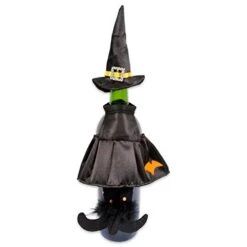 E-Living Halloween Wine Bottle Covers, Orange & Green Spider Cape W/Black Witch Outfit -Wilton Shop 311n5nrKW5L