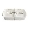 , White, Circa Side Baker Set, 2.5" X 8" X 14", Dish 2 1/2" X 8" X 14" | Spoon 9" -Wilton Shop 311x0TuVt0S
