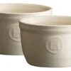 Emile Henry H024009 The N ° 9 Set Of 2 Ramekins Ceramic Beige Clay 9 X 9 X 5.5 Cm -Wilton Shop 312IUtr8GmL